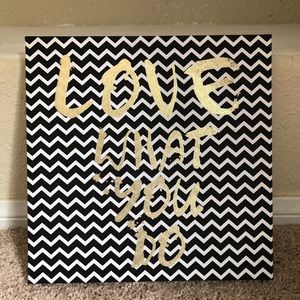 NWOT • Inspirational Canvas • Love what...